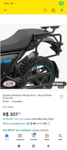Afastador de alforge lateral da Scram 411