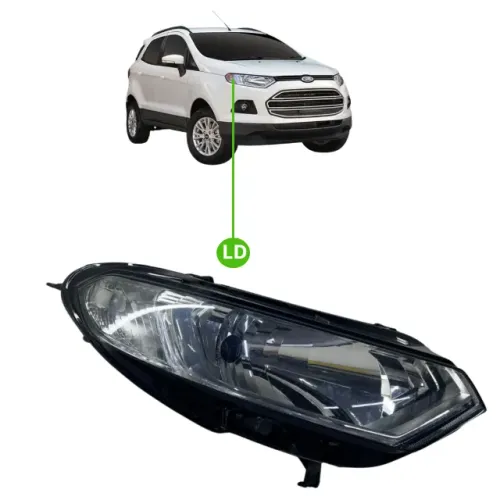 Farol Ford Ecosport 2013 A 2016 Direito Cromado Original