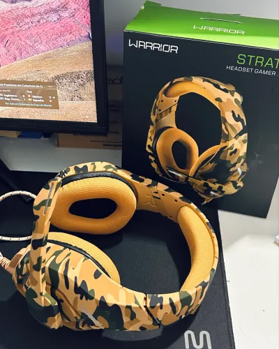 Fone Gamer USB Warrior Straton Almofado - Promoção 