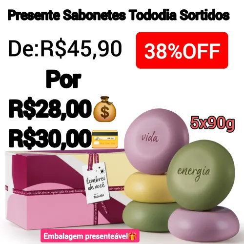 Presente Sabonetes Sortidos-Natura