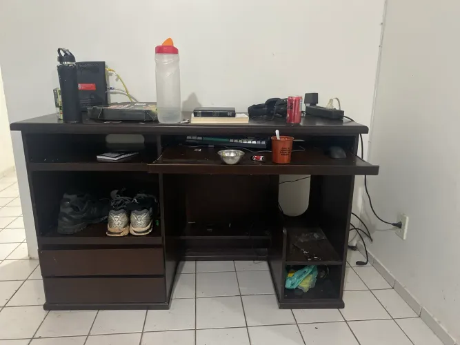 MESA DE ESCRITORIO GRANDE MADEIRA 