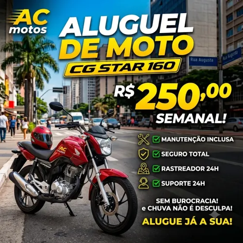 Cg start aluguel 250R$
