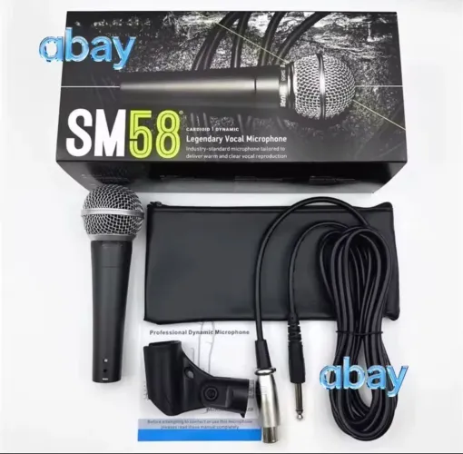 Gravação de microfone dinâmico com fio para Shure SM58-LC
