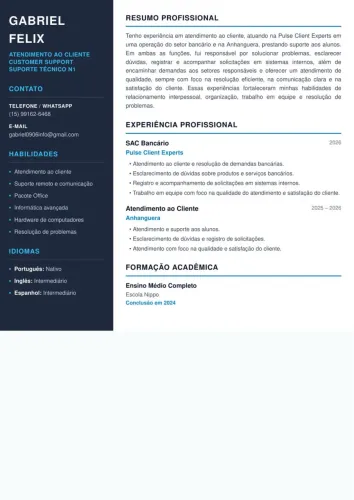 Meu currículo 