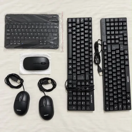 TECLADOS E MOUSES NOVOS ? COM FIO E SEM FIO!