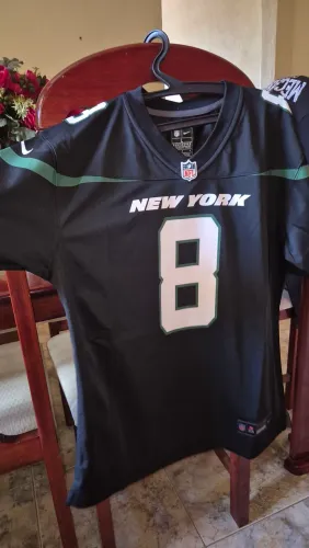 Jersey NFL original - Tamanho G juvenil - New York Jets #8 Rodgers