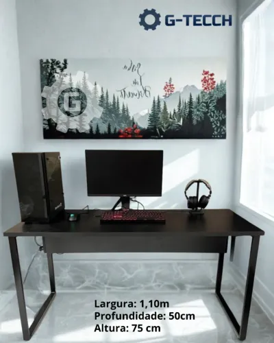 Escrivaninha 1,1m NOVA Mesa de Escritório REFORÇADA para Computador Notebook Estudo GAMER 