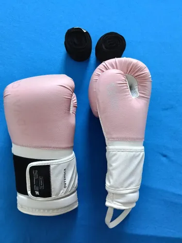 Luvas de Boxe/Muay Thai Outshock 12oz + Bandagens - Impecáveis!