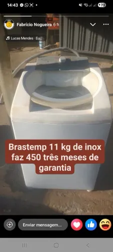 Vendo Maquina de lavar 11kg <br>Com garantia<br> *