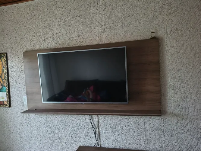 Painel de tv e rack