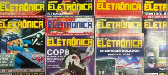 Lote 120 revistas de eletrónica ( $6,66 cada no lote)