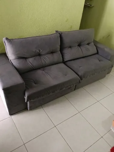 Sofá usado retrátil e reclinável 250mt.