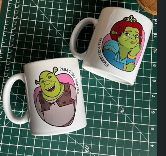 Canecas Shrek dia dos namorados