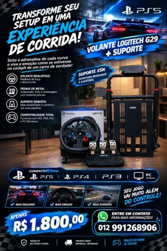 Volante G29+suporte