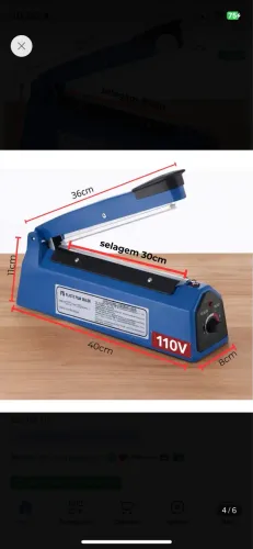 Seladora manual térmica 