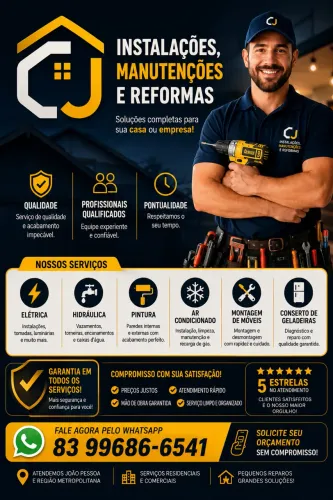Reformas, instalação e manutenção