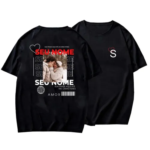 Camisa personalizada dia dos namorados 