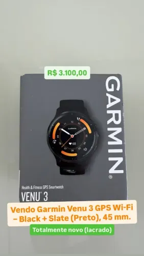 ? Garmin Venu 3 - Novo e Lacrado