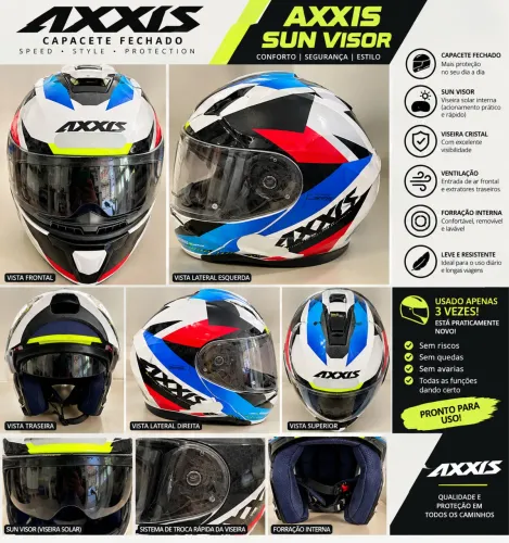Capacete AXXIS -SPEED/STYLE/PROTECTION