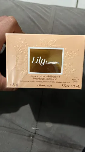 Lily Lumière Creme Acetinado 250g Lacrado - O Boticário