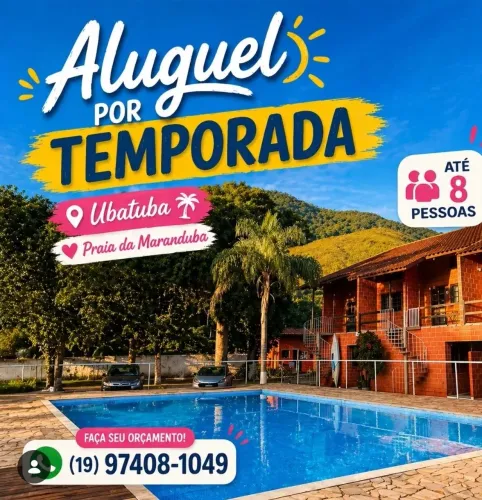 Aluguel Temporada Maranduba/UBATUBA 