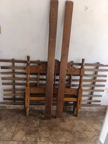cama solteiro madeira 