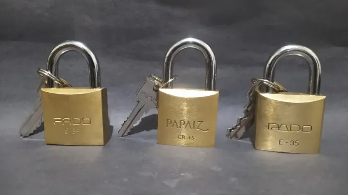 Kit 3 Cadeados 35mm Pado e Papaiz
