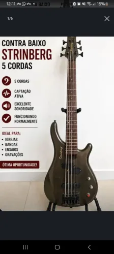 Contra Baixo Strinberg 5 Cordas Funcionando | Valor de Oportunidade