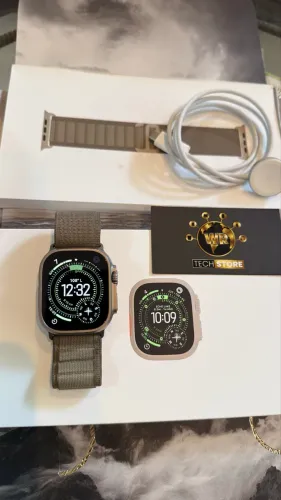 Ultra 3 Natural Titânio pulseira Loop Olive Alpine (SEMI NOVO)