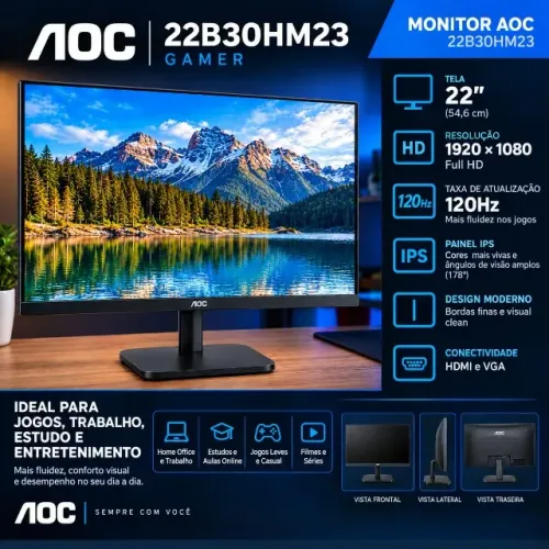 ? Monitor Gamer AOC 22B30HM23 ? Full HD 120Hz
