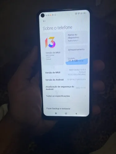 Vendo redmi note 9 128 gigas algumas marcas de uso