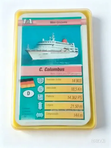 Jogo de cartas de mini cruzeiro dec 80 super trunfo da grow completo ótimo estado