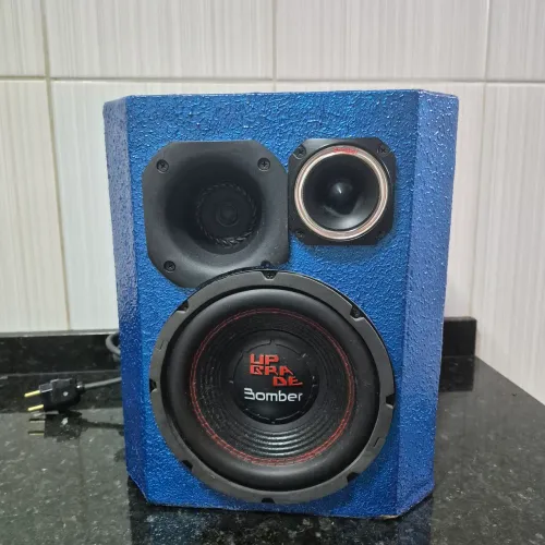 Caixa Trio Bomber Custom 8 Polegadas + Módulo - Som Automotivo Forte - Entrego Hoje