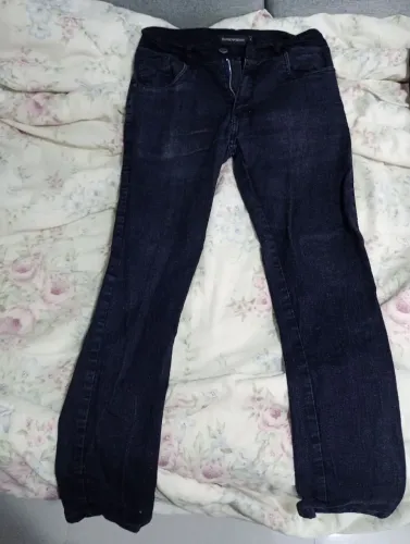 Calça jeans preta masculina