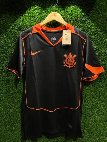 camisa Corinthians III preto e laranja
