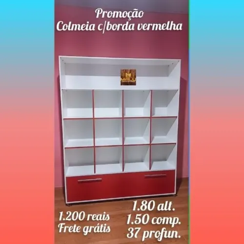 Promoção colmeia com borda vermelha