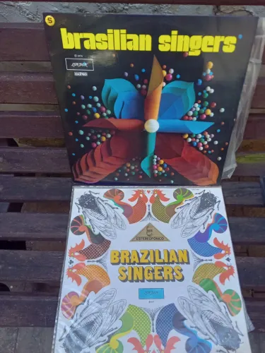 2 LPs discos vinil Brazilian Singer coletâneas Bossa Nova MPB balanço anos 70
