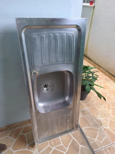 Pia de inox 103X 45