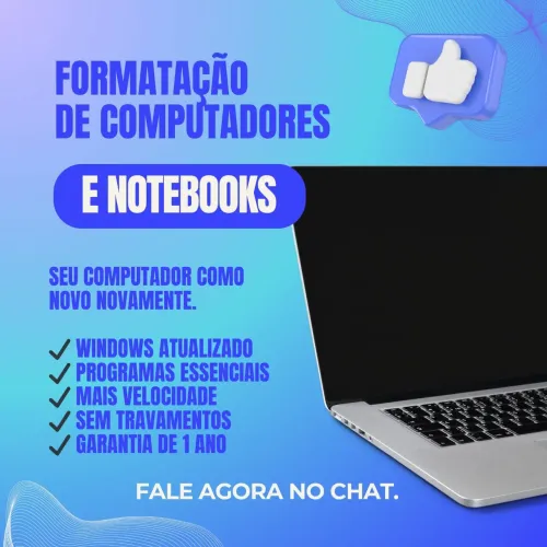 Formatação de Computadores e notebook 