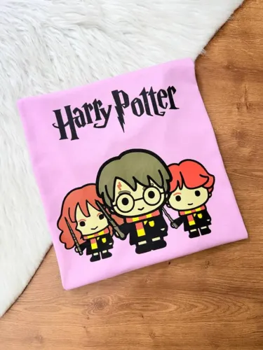 Camisa Baby Look Harry Potter TAM M 100% Algodão Pentedo