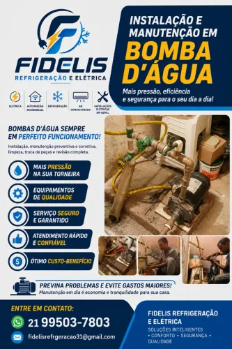 Bomba d'água - instalação e reparos