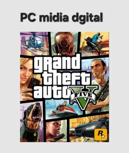 Grand Theft Auto V midia Digital para PC.