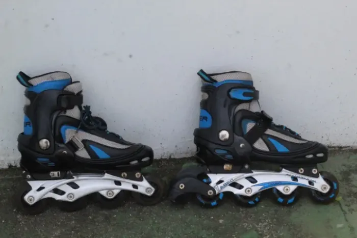 Patins In Line Oxer Aluminum Regulável 36/39 Bra (Usado)