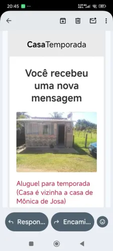 Alugo uma casa para temporada 
