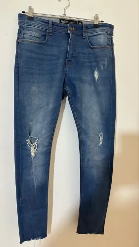Calça jeans masculina skinny croped renner tamanho 38
