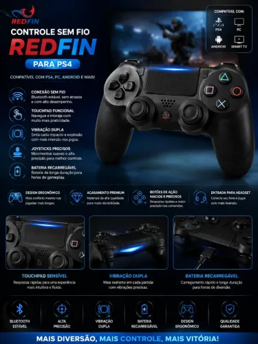 PROMOÇÃO Controle de ps4 sem fio