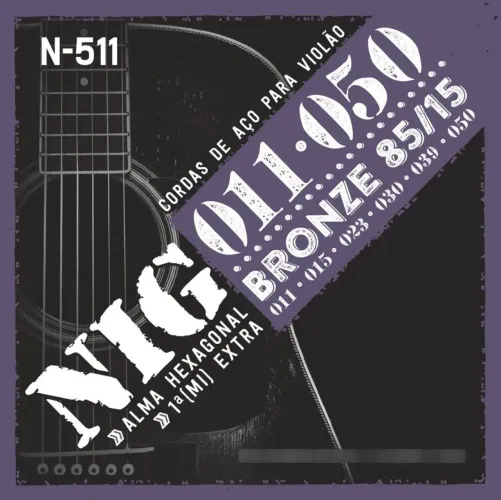 Encordoamento Cordas para Violão NIG .011