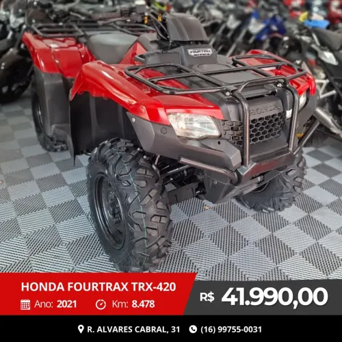 HONDA TRX 420 FOURTRAX 4X4 VERMELHO 2021