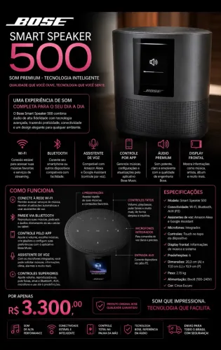 Vendo caixa de som Bose modelo BOSE 500 rico em qualidade e tecnologia