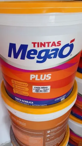 Vendo balde de tinta megao 15L cor cinza médio 